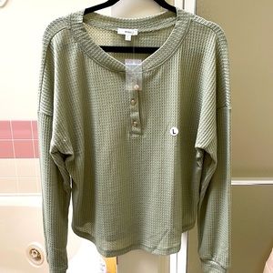 NWT Henley Long Sleeve